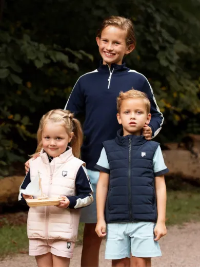 Bilde av WoolLand Ål merino half-zip ulltrøye Blue Ink